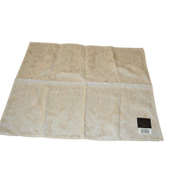 Ralph Lauren Home Other - Ralph Lauren Home Napkin Set 8 Paisley Damask Parchment Beige Classy Elegant New